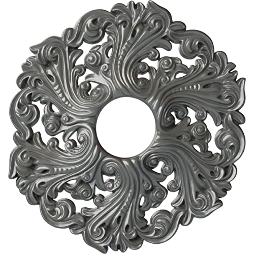 Image of Ekena Millwork CM19ORSLS Orrington Ceiling Medallion, Silver
