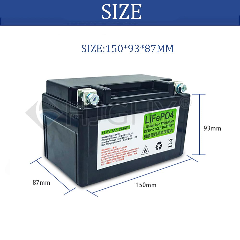 Akumulator motocyklowy LiFePO4 12,8 V 9 Ah Akumulatory rozruchowe do motocykli 12 V Akumulator litowo-jonowy Powersport 12 V