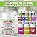 Dash of Vigor 18-in-1 Diosmin Hesperidin Supplement, Quercetin with Bromelain, Zinc, Vitamin C with Rutin Supplement, Horse Chestnut Extract, Butcher's Broom Extract, USA, 60 Capsules