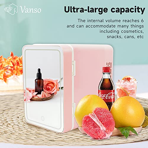 vanso Minigeladeira Portátil Pequena, Refrigerador Ou Aquecedor, Minigeladeira Portátil de 4 Litros