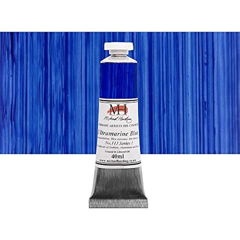 Michael Harding Artist Oil Colours, Ultramarine Blue, 40ml Tube, 11340 Cover
