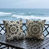 【REGALO Y DECORACIÓN PERFECTOS】Ideales tanto para interiores como para exteriores. Las fundas de almohada son una exquisita decoración para jardines, terrazas, tiendas de campaña y balcones, y también son ideales para sofás, salas de estar y camas. Nuestras fundas de almohada satisfacen todas sus necesidades. Las fundas de cojín son un regalo perfecto para decorar la habitación de familiares y amigos