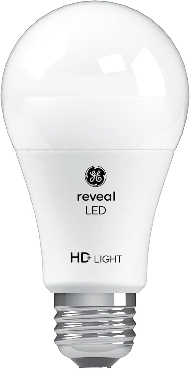 GE Reveal HD+ LED Light Bulbs, 40 Watt, A19 (2 Pack)
