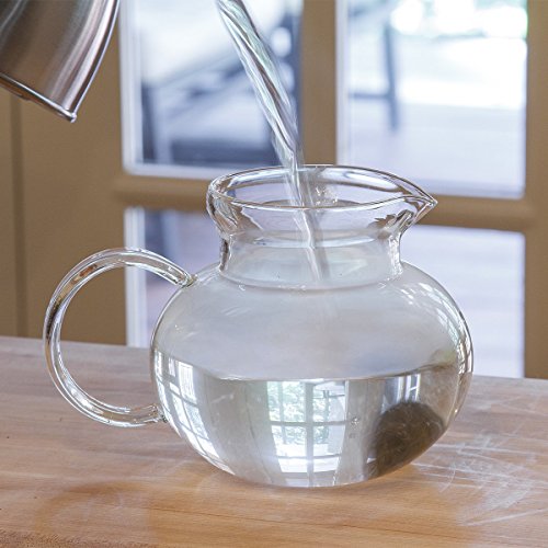 Primula Blossom Glass Teapot, 1 Flowering Teas, Green #TOP2