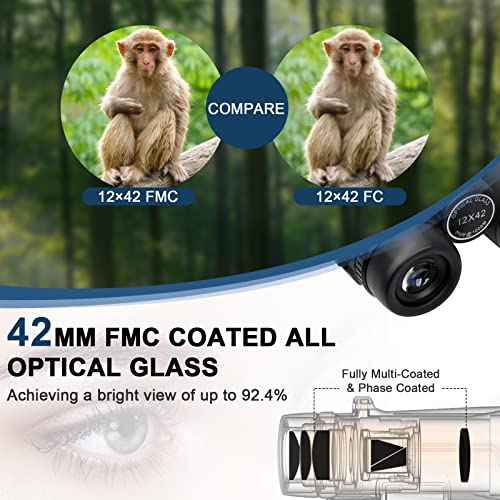 Binocolo per adulti innhom 12 x 42 HD Binoculars