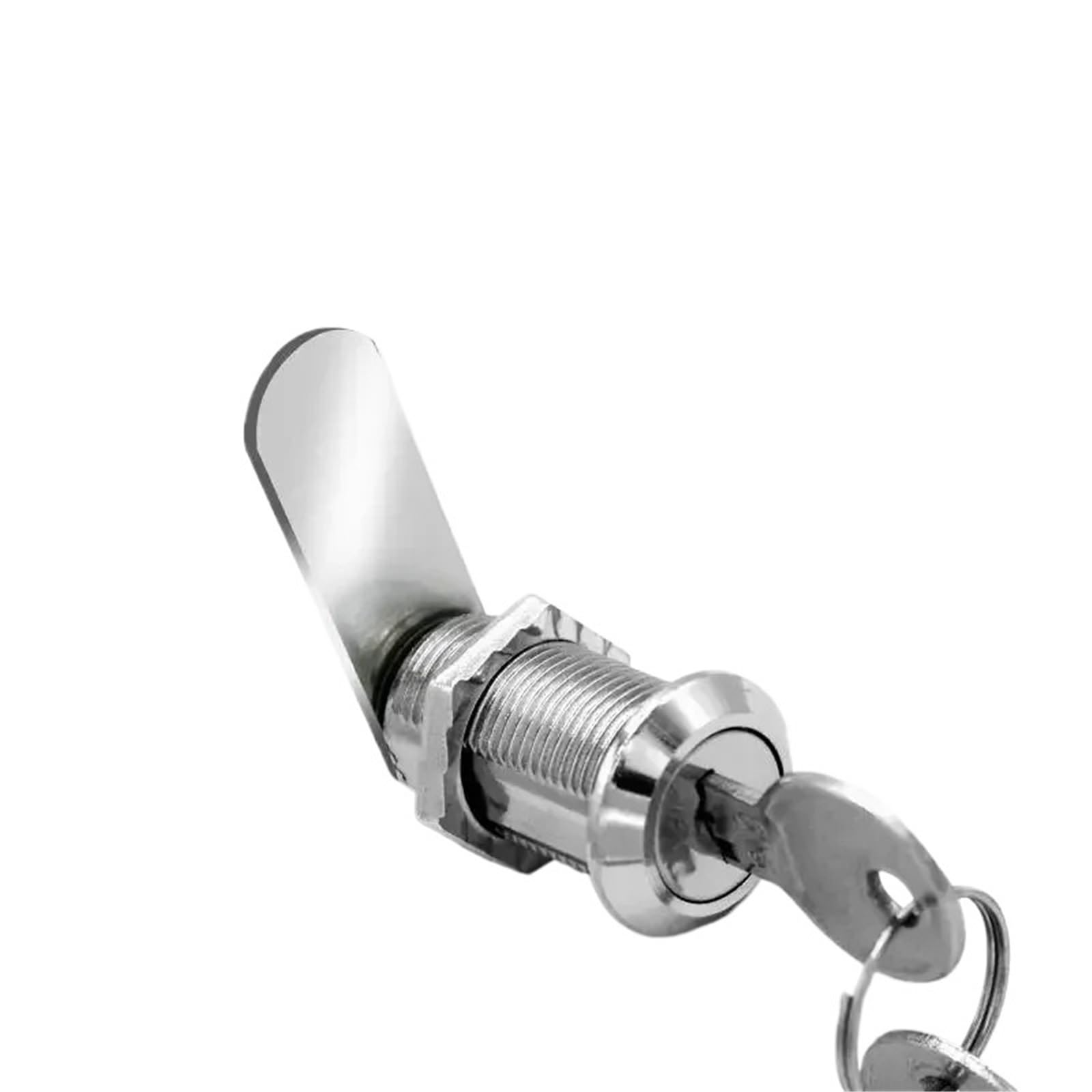 Sxolcoufoh 16Mm Single Open Locker Cam Cupboard Door Tongue With 2 Key Furniture Hardware 1Pcs(16Mm Single Open)