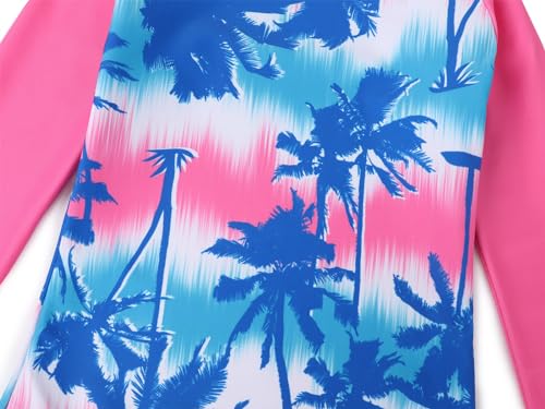 Jurebecia Girls 3 Pieces Bikini Long Sleeve Bathing Suit Swimsuit Summer Beach Tankini Kids Swimwer3