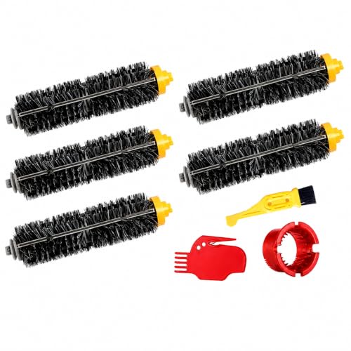 MZY LLC 5 Pack Bristle Brushes Replacement for iRobot Roomba 600 700 Series
