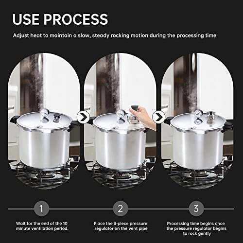 image for WEIJIA 50332 3-Piece Pressure Regulator 5-10-15lb for Presto Pressure 