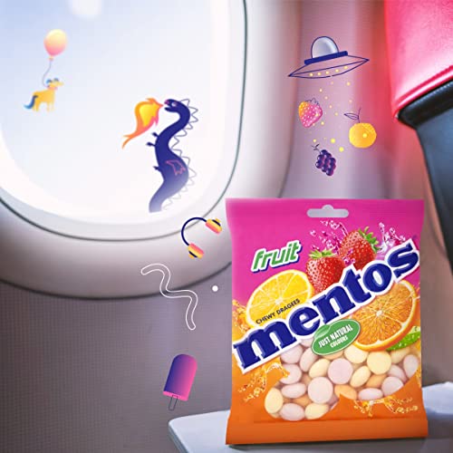 Image of Mentos Chewy Dragees Fruit, 2 X Each 135 Gm, 270 Gm