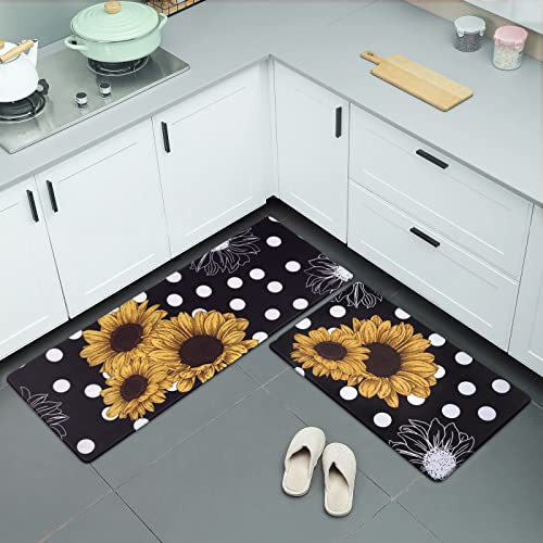 Aspmiz OD320-PVC-2-K-P#3 Sunflowers Kitchen Anti Fatigue Mat Set Of 2 thumb #8