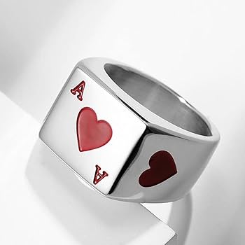 The Ace of Spades Ring Stainless Steel Jewelry Classic