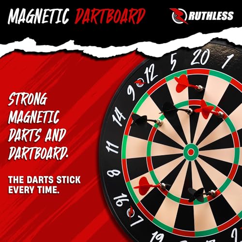 Ruthless | Battle Board | Family Duel Sided Dartboard Game | Magnetic | Inc 4 Sets of Magnetic Darts. - Image 5