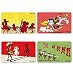 Produktbild Logoshirt® Lucky Luke I Daltons I Wilder Westen I Frühstücksbrettchen I Schneidebrett I 23x14cm I 4er Set I spülmaschinenfest & hitzebeständig I Lizenziertes Originaldesign