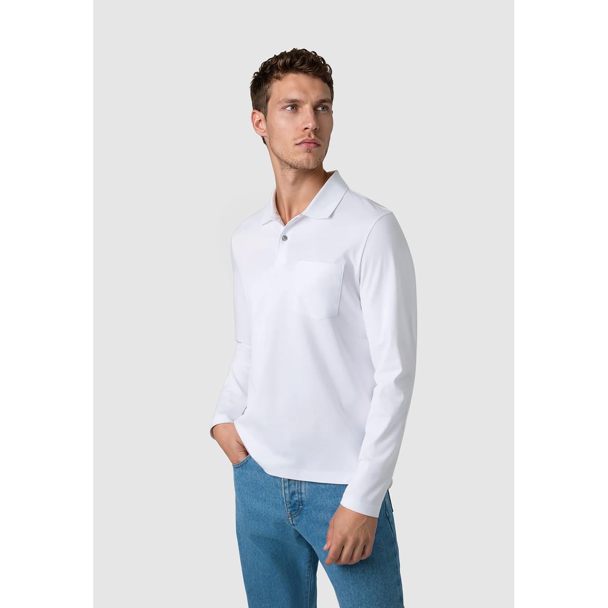 Maerz Muenchen 638900 XT - Polo da uomo a maniche lunghe
