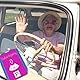 Endlich volljährig Parkscheibe in Pink Geschenk zum 18 Geburtstag eigenes Auto Freunde über 18 erwachsen praktisch mit Eiskratzer und Wasserabstreifer Party Mitbringsel