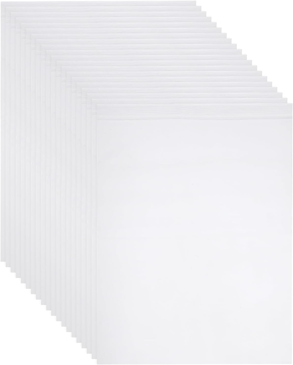 MECCANIXITY 100Pcs Clear Plastic Bags 10" x 8" Zipper Resealable Lock Bag 2.4mil Small Reclosable Poly Bags for Small Business, Jewelry, Storage, Packaging
