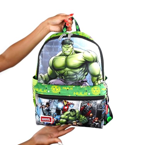 Wondapop Mochila de nylon Deluxe Vingadores Hulk 33 cm da Marvel
