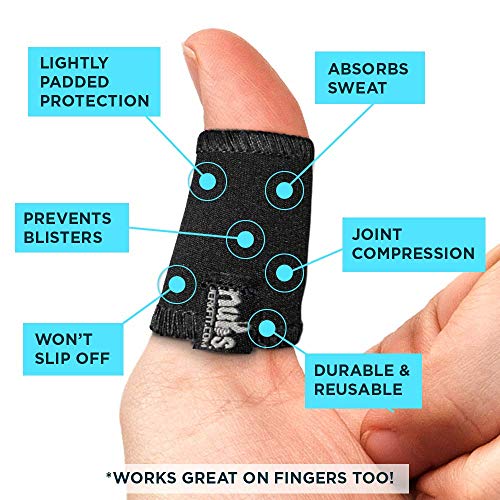 Nubs Thumb Protectors For Sax, Oboe, Clarinet And Woodwind, Padded Thumb Sleeve Rest Cushion With Added Compression - Protection From Painful Bruising And Blisters (Large) #TOP2