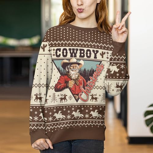 ACEPrints Funny Ugly Christmas Sweatshirts for Men Women for Men Women Polyester Sweatshirt4