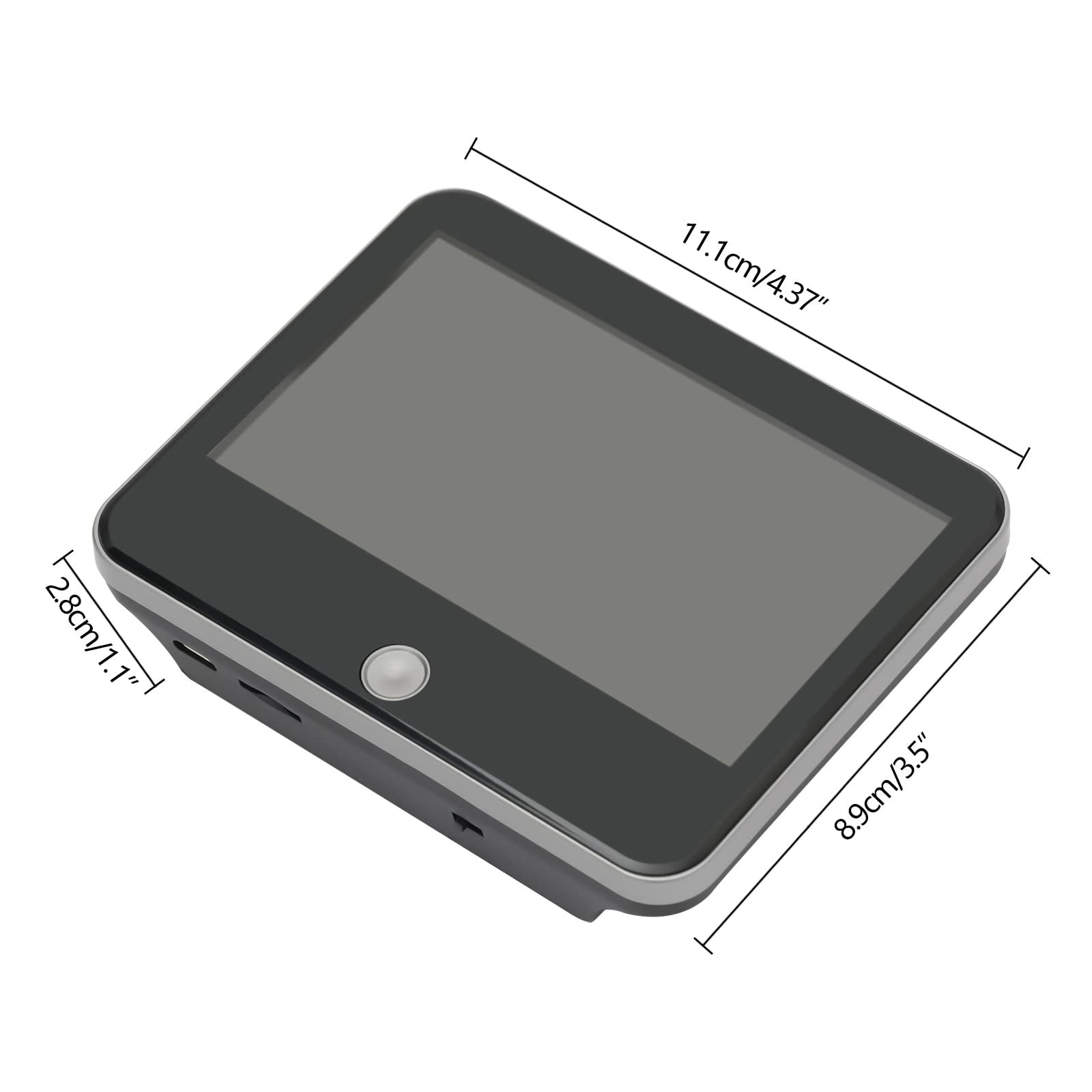 espion de porte numérique, sonnette wifi avec caméra, sonnette de porte vidéo, grand angle 140° et capteur pire, caméra espion de porte 1,3 Mp avec moniteur sans fil, batterie 4000 mAh et vue en