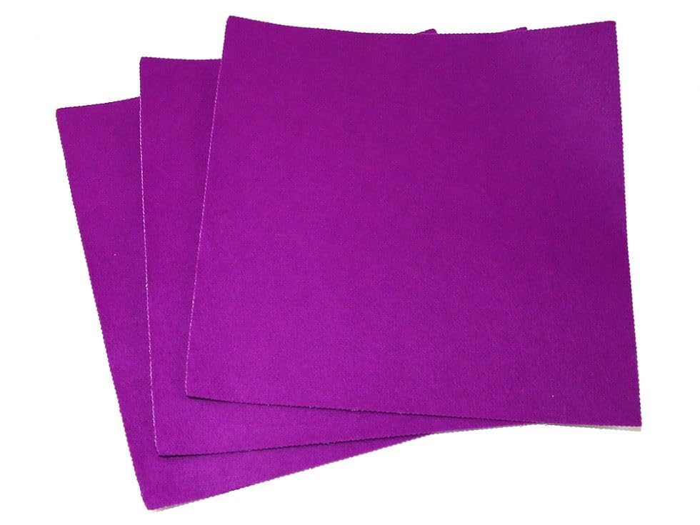 Minerva 9" Acrylic Felt Fabric Sheets (Value Pack) for Toymaking, Homecrafts, Handicrafts & DIY Thistle - per Pack of 50
