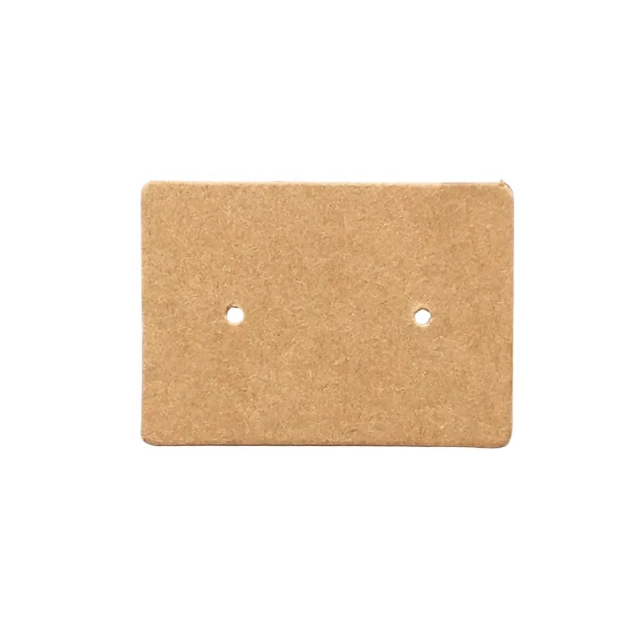 FDzkrtvm Earrings Necklace Display Cards, Earring Cards Multicolor 3.5x2.5cm 1500 Pcs Ear Studs Paper Hang Tags for Jewelry Display(Khaki)