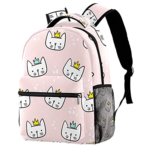 Sac à dos de voyage rose pour les sorties scolaires et vacances des enfants motif princesse