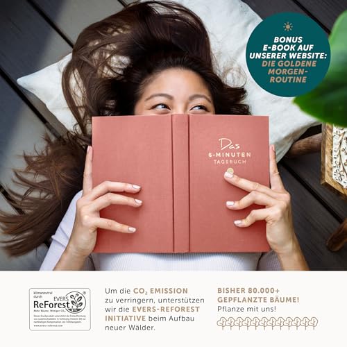 UrBestSelf 6-Minuten Tagebuch für Erwachsene 2026 (Das Original) - Dankbarkeitstagebuch, Wissenschaftlich Fundiertes Journal Buch - Achtsamkeitstagebuch für Mehr Resilienz & Selbstliebe
