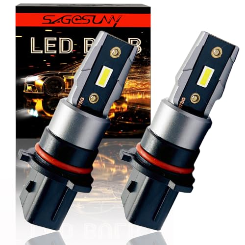 SageSunny Ampoule P13w LED Anti-erreur ODB DC 12V 1200lm 6000K Pur Blanc éclairage Pour Feux D'antibrouillard, Feux de Jour, Feux de Diurnes - Garantie de 18 Mois