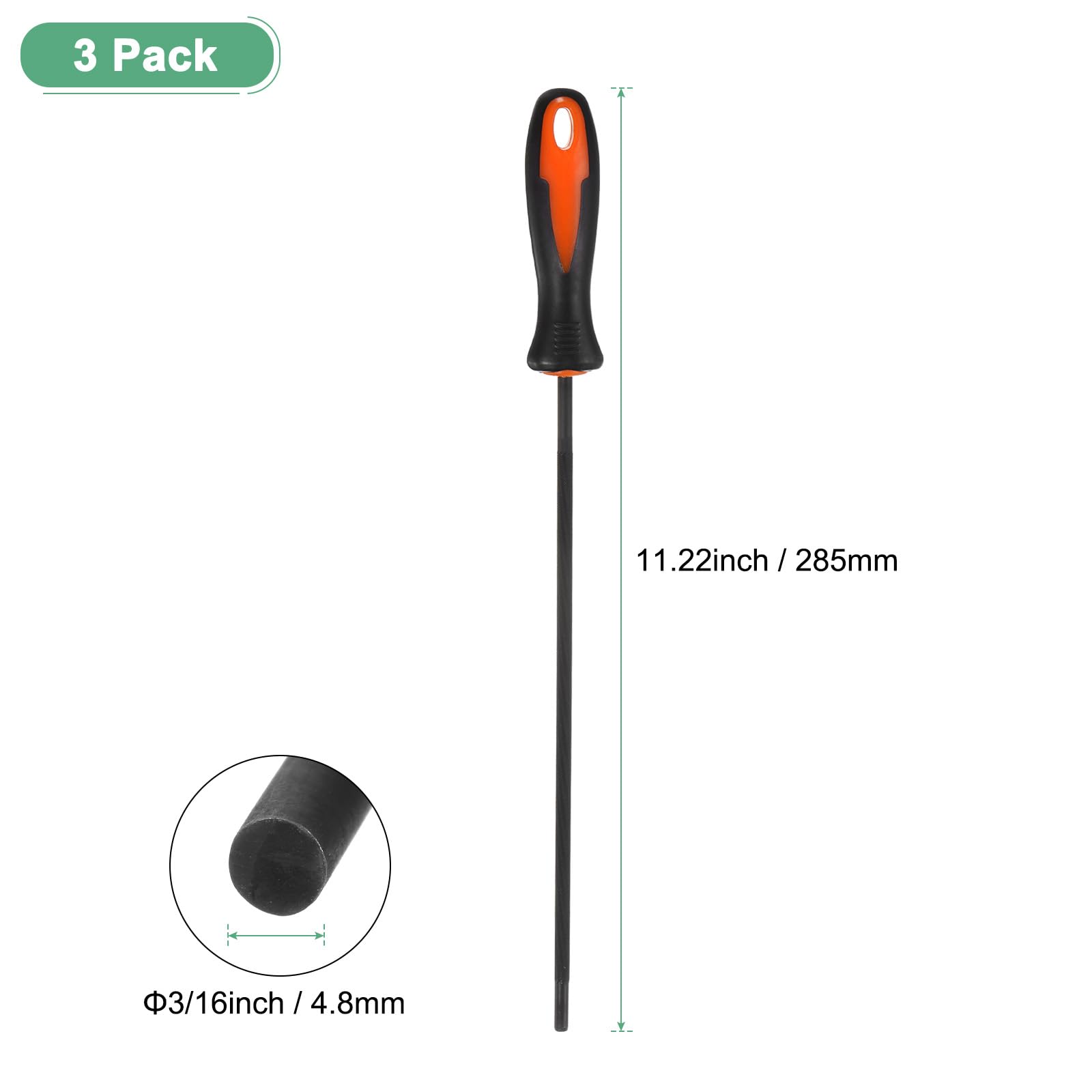 M METERXITY 3-Pack Chainsaw Sharpening File - Image 3