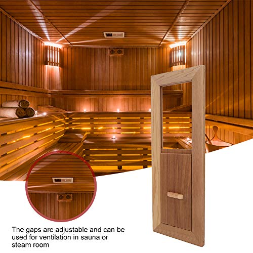 Cyrank Sauna Room Air Ventilation Panel, Sauna Air Vent Steam Room Air Vent Grille Sauna Accessory Swimming Pool Equipment Panel Air Vent Grille