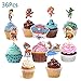 Produktbild Colmanda Cupcake Toppers, 36 Stück Cupcake Deko Mario Kuchen Toppers für Kinder Party Geburtstag Party Kuchen Dekoration Supplies