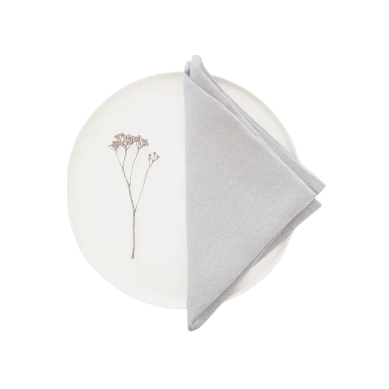 Napkins Linen Napkins Restaurant Wedding Dinner Solid Color Cloth Pure Classical Custom Home Table Napkin(Color13-40X40CM-4pcs)