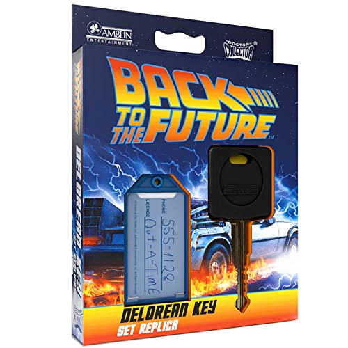 Doctor Collector Collectable Back to The Future Delorean Key Set Replica, Multicoloured Medium by Doctor Collector - Used condition - US$12.24