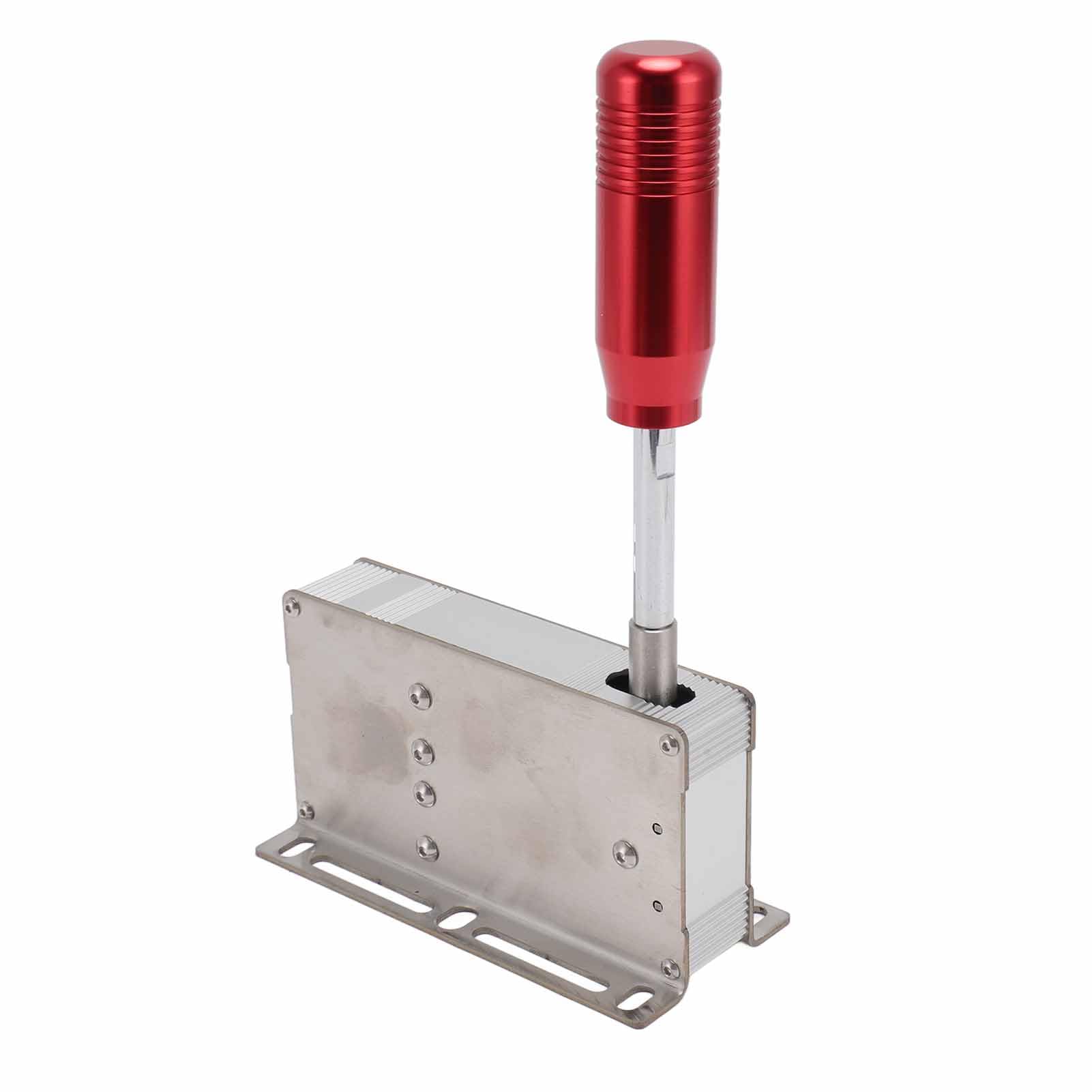 Sekwencyjna Dźwignia Zmiany Biegów USB, Wtyczka USB i Funkcja M8 Gwint PC Sim Racing Shifter, Dźwignia Zmiany Biegów do Komputera PC z Kablem o Długości 150 Cm do T300 T500 TMX (czerwony)
