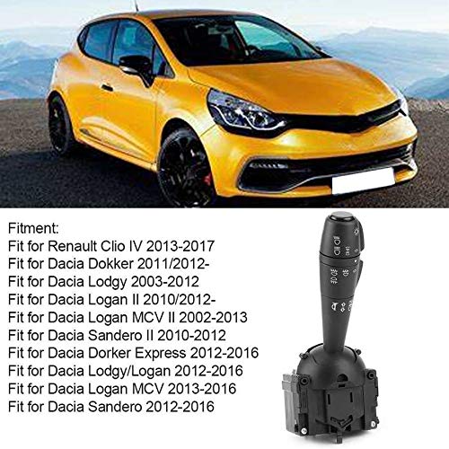 Commande de clignotants pour Clio 4 interrupteur d'éclairage 8201167988 - 5