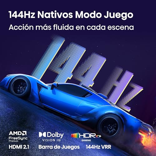 Miniatura 4 de Hisense 75E7S Pro - Hi-QLED Smart TV 75 Pulgadas, Modo Juego 144 Hz Nativos, Hi-QLED Color, Dolby Vison.Atmos, Imágenes IA, Smooth Motion IA, AMD FreeSync Premium Pro, HDR10+Gaming