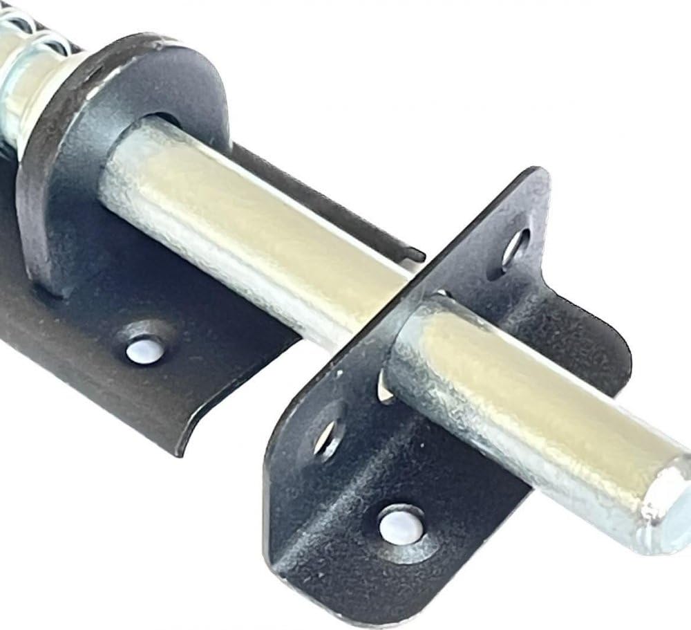 10 pestillos de puerta galvanizados 400 x 50 mm con mango de madera, cerrojo de alta calidad, perno redondo para puertas, armarios y puertas, fácil instalación, seguro y resistente, ideal para
