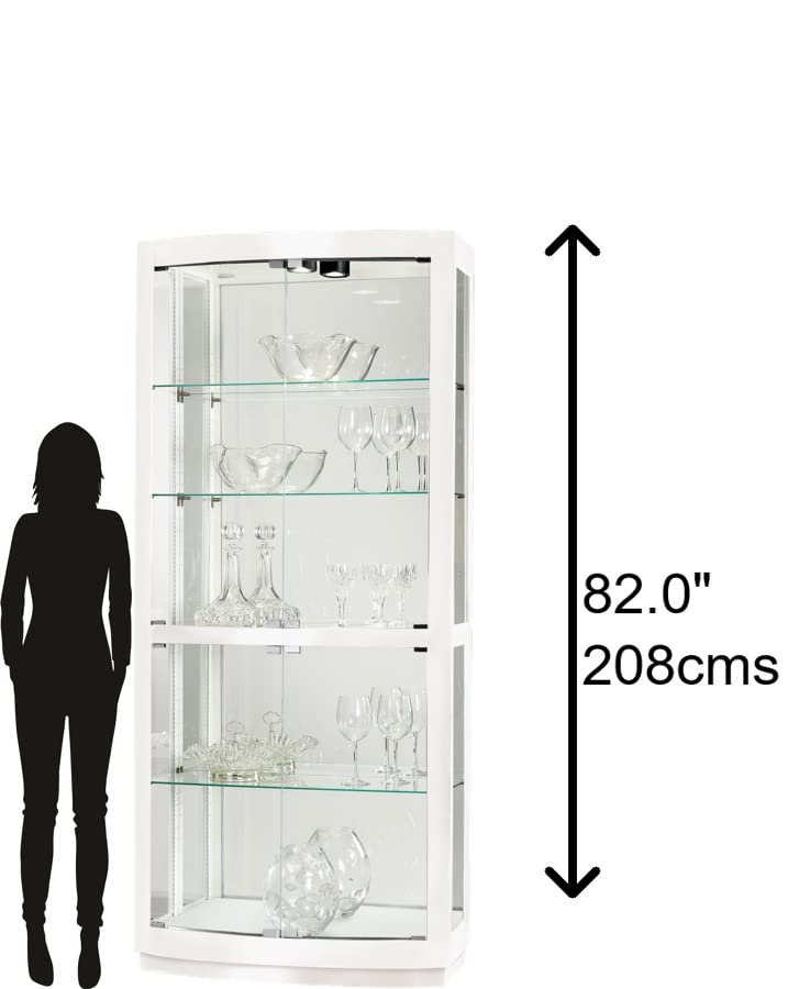 Hubel II Curio Cabinet, Gloss White