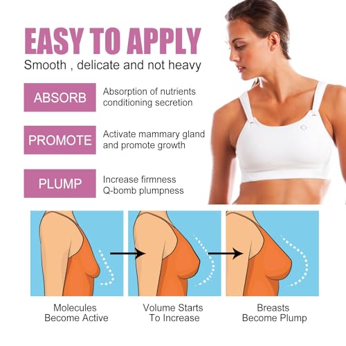 Mnozreo Brustvergrößerung Creme Für Frauen,Brustvergrößerung Creme,Brust Straffende Lifting Creme,Größere Brüste Lifting Firming Cream,Straffende Creme für die Brust,100G,1PC