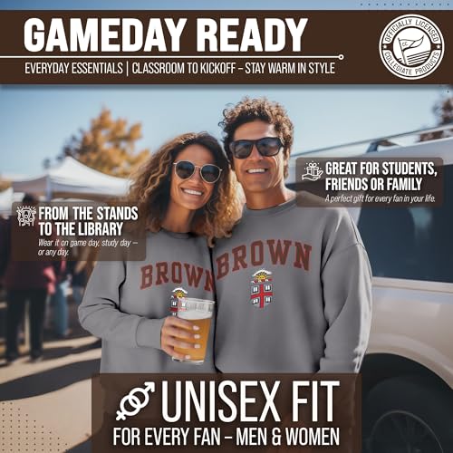 Image of NCAA College Sweatshirt Fleece Crewneck Pullover for Men and Women | Officially licensed NCAA college gameday crewneck pullover - 9 oz fleece lined sweatshirt with arch and logo design
