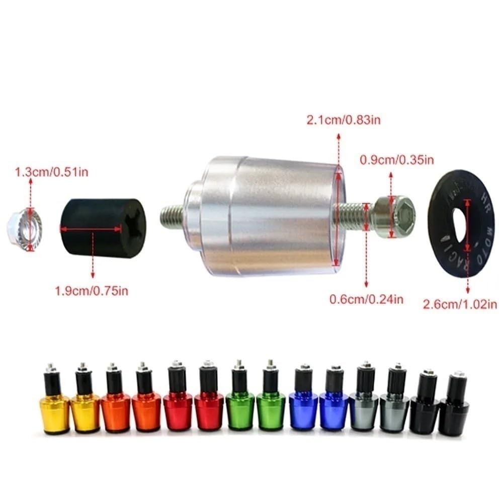 Lenker Handgriff Für GSF 250 600 600S 650 650S 650N 1200 1250 Für Bandit Motorrad 7/8 "22MM Lenker Griffe Griff Bar Grip End Kappe