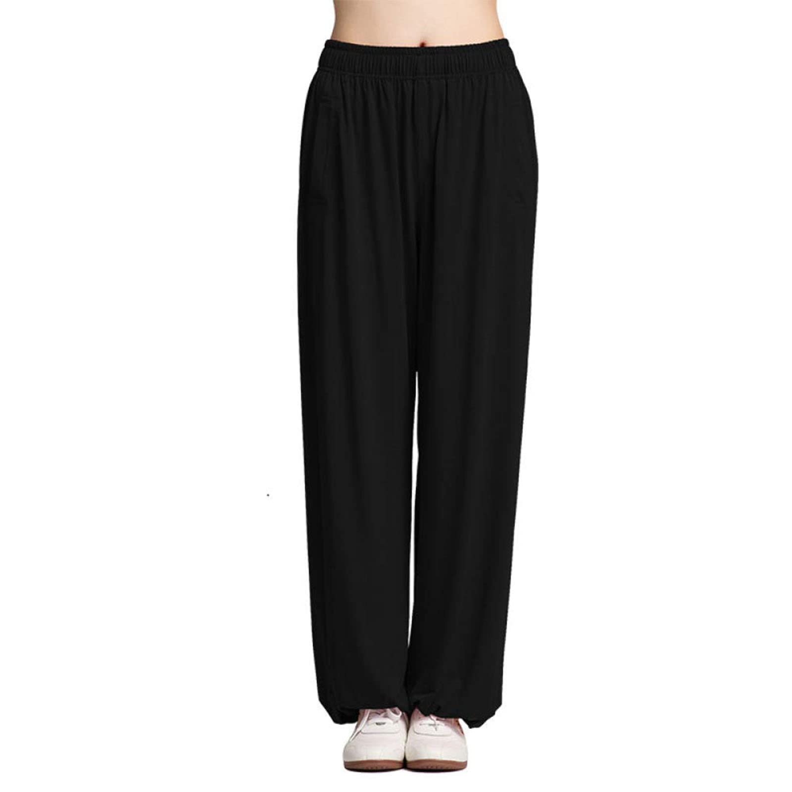 ZMIN Pantalones De Tai Chi para Mujer, para Hombre, De Talla Grande, Pantalones De Tai Chi, Pantalones para Correr, Pantalones Casuales Ajustados