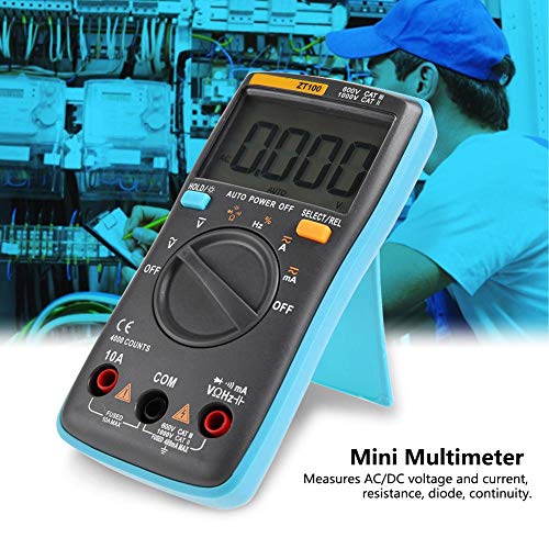 Image of Digital Multimeter, ZT100 /ZT101 /ZT102 Portable Mini Multimeter Auto Digital LCD Display Testing Capacitance Multimeter(ZT100)