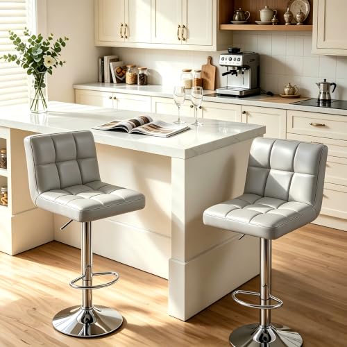 Image of OLIXIS Bar Stools Set of 2, 24 inch Counter Height Bar Chairs for Kitchen
