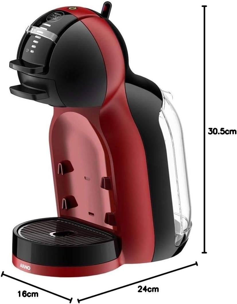Cafeteira Nescafé Dolce Gusto Mini Me Vermelha e Preta