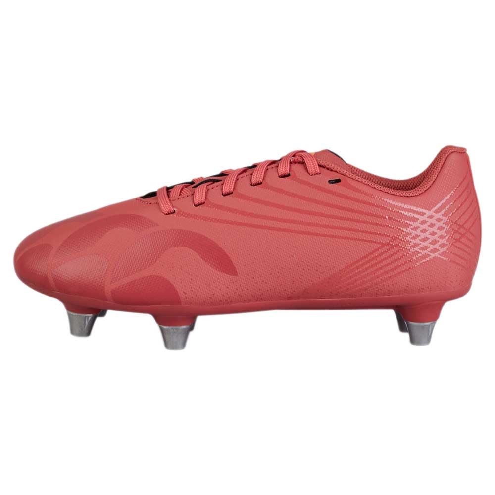 Canterbury Junior Unisex Stampede Pro Team Soft Ground Rugby Boots Soft Ground Rugby Boots, Mars Dust/Org Crush/Amber Ylw, 5