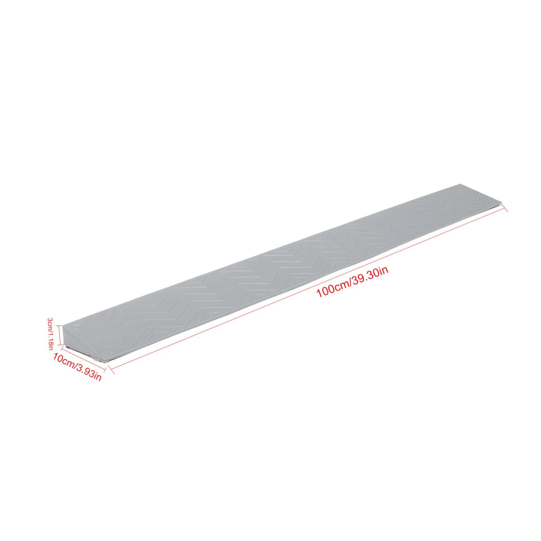 Didiseaon Home Threshold Ramp Pad Plastic Entry Ramp for Robot Wheelchair and Door Transition Non-Slip Ramp Mat for Indoor Steps and
