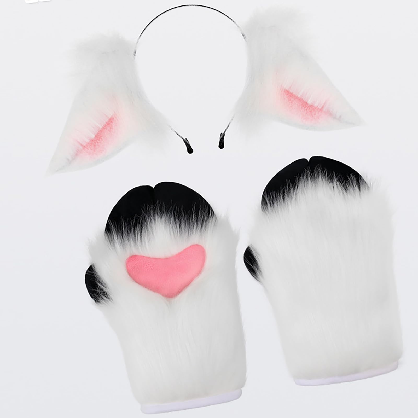 Disfraz de oveja, diadema de peluche, guante, disfraz de animal, accesorio para niñas, Halloween, Navidad, cosplay, convención, cosplay
